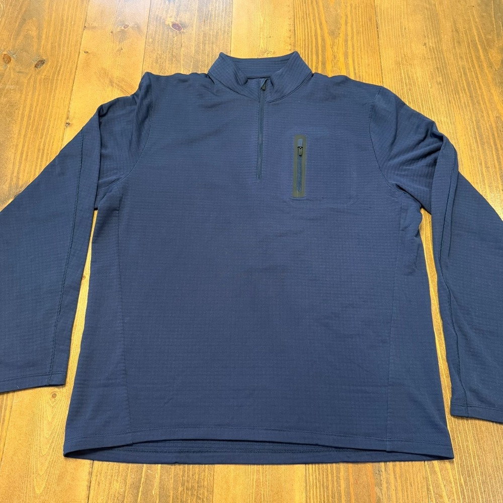 Ten Thousand Pullover Mens XL Blue The Over Zip Tactical Grid Waffle Training